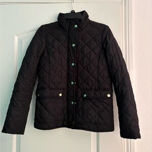 J. Crew Black Quilted Puffer Jacket